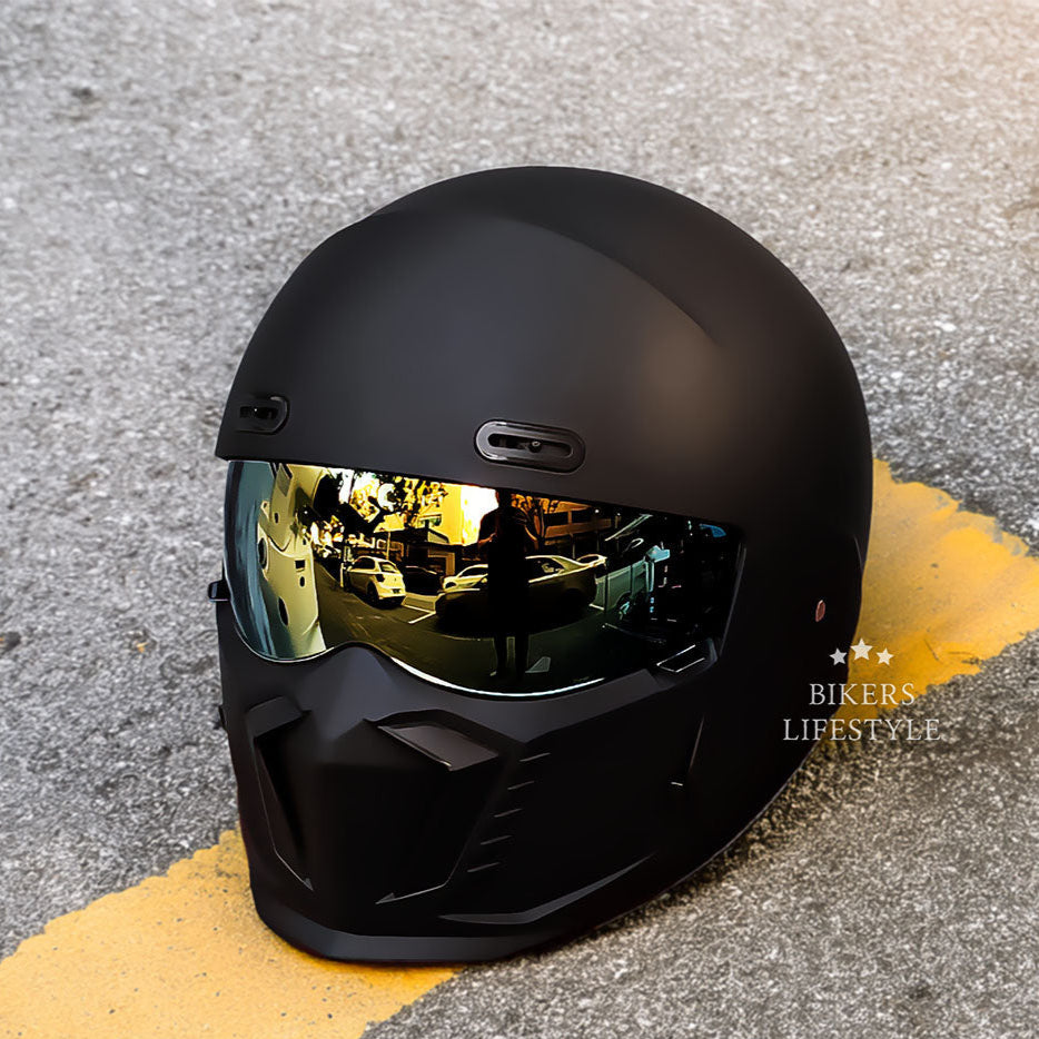 Casque de moto classique rétro homologué DOT et ECE au look intemporel