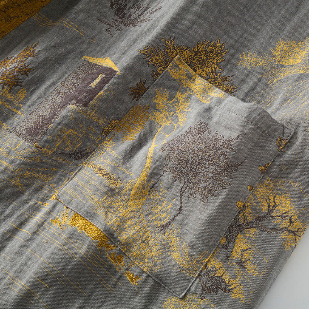 Harborwood Rustieke Katoenen Kimono Badjas Van Zuiver Katoen