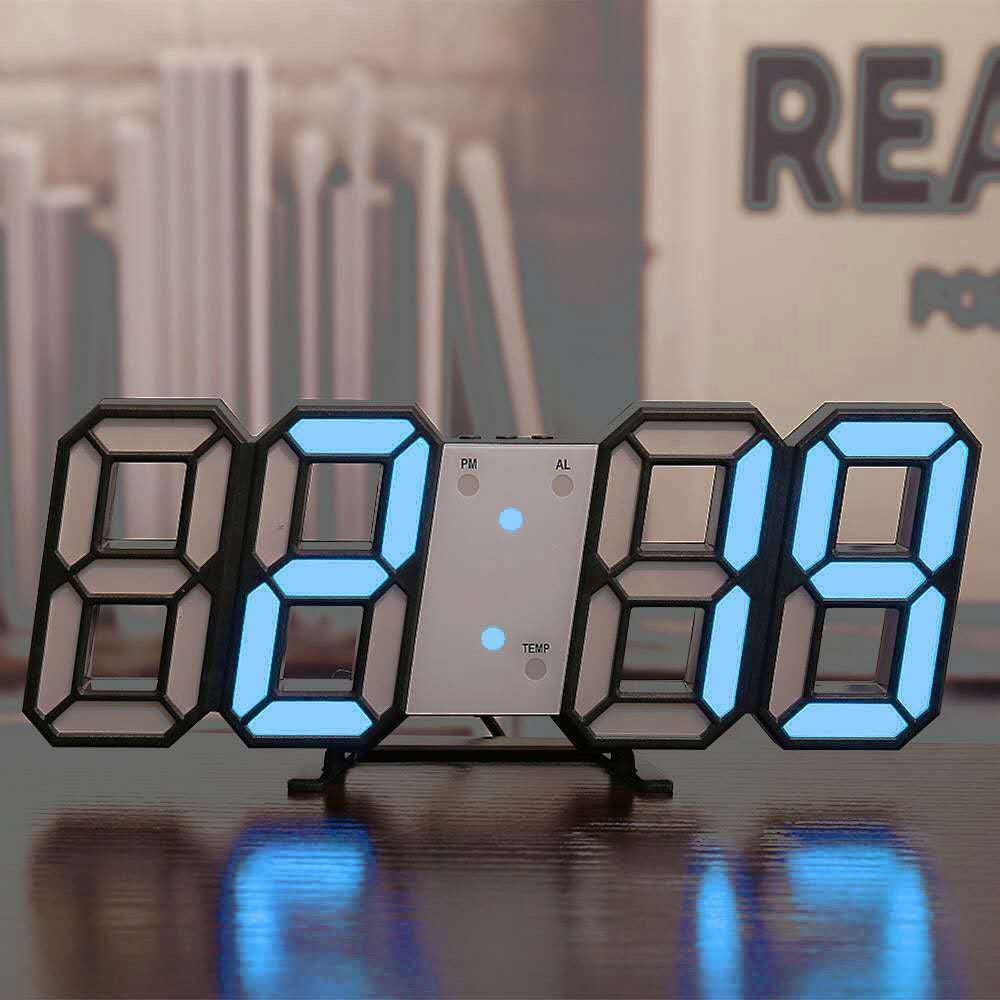 BrightGlow - Reloj de Pared Digital LED