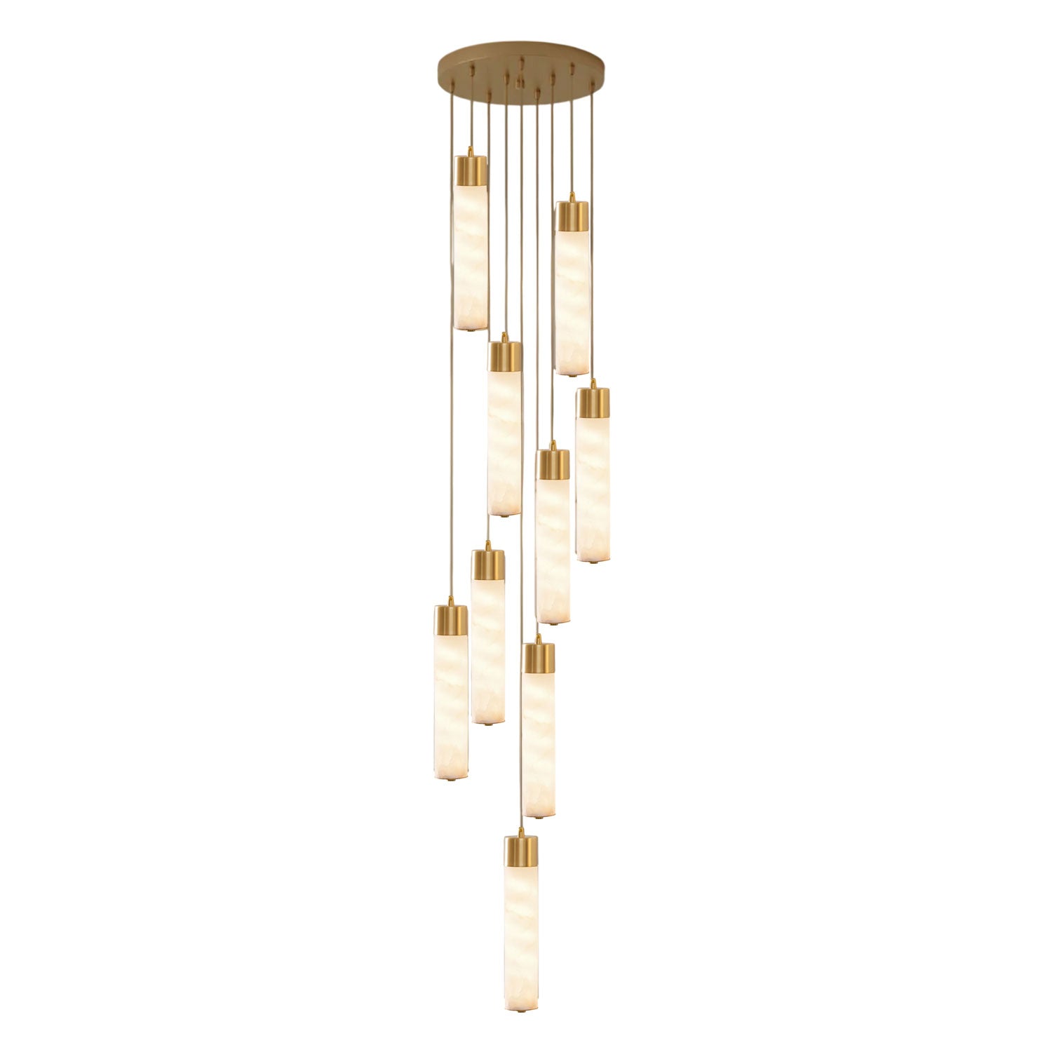 Alabaster Tala Brass Pendant Lamp - Vakkerlight