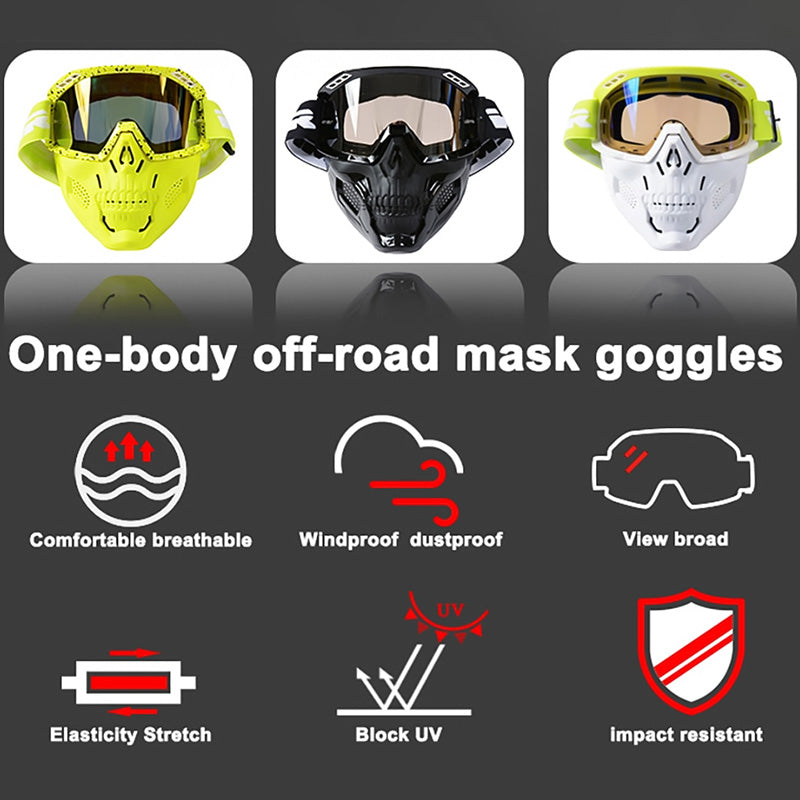 Nightfall Schedel Motorfiets Masker voor Rijders en Liefhebbers