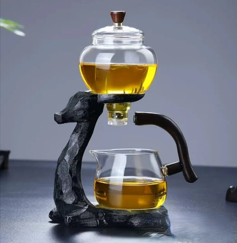 Set Teh Kung Fu Kaca Sedutan Magnetik Automatik 350ml