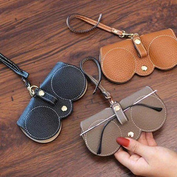 Custodia per occhiali da sole in pelle morbida NovaGuard ShadeShield