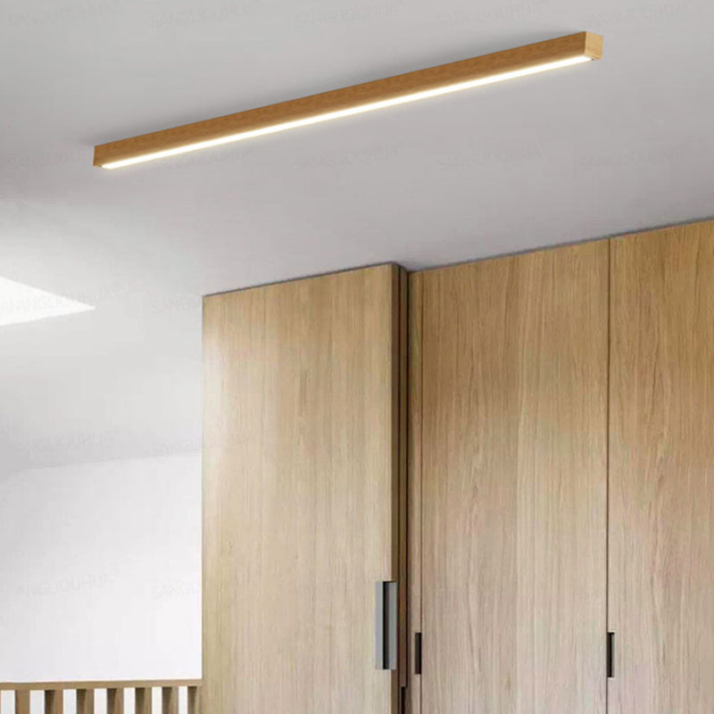 Arisha Linear Slim Wood Ceiling Light