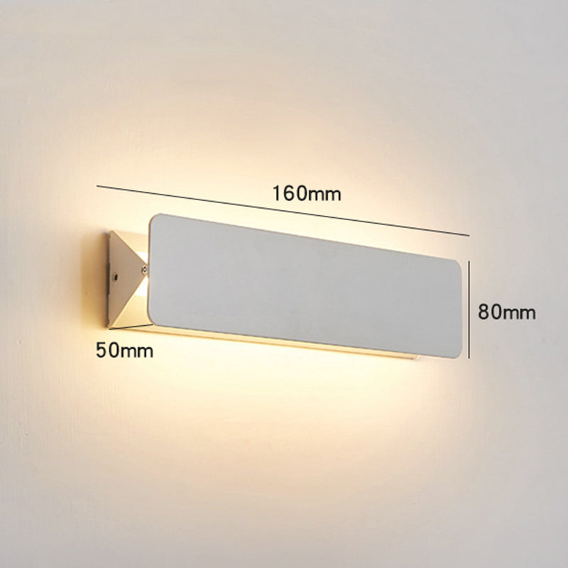 Arisha Rotatable LED Wall Lamp — White Metal Indoor Light