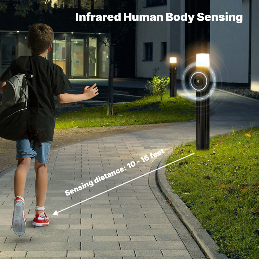 Seaan Solar Torchiere Floor Lamp — Motion Sensor, Adjustable Color Temperature
