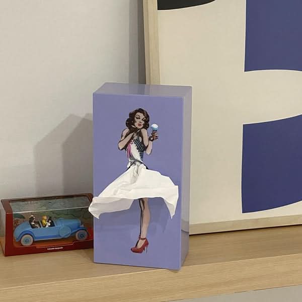 Boîte à mouchoirs ludique pour une décoration intérieure créative