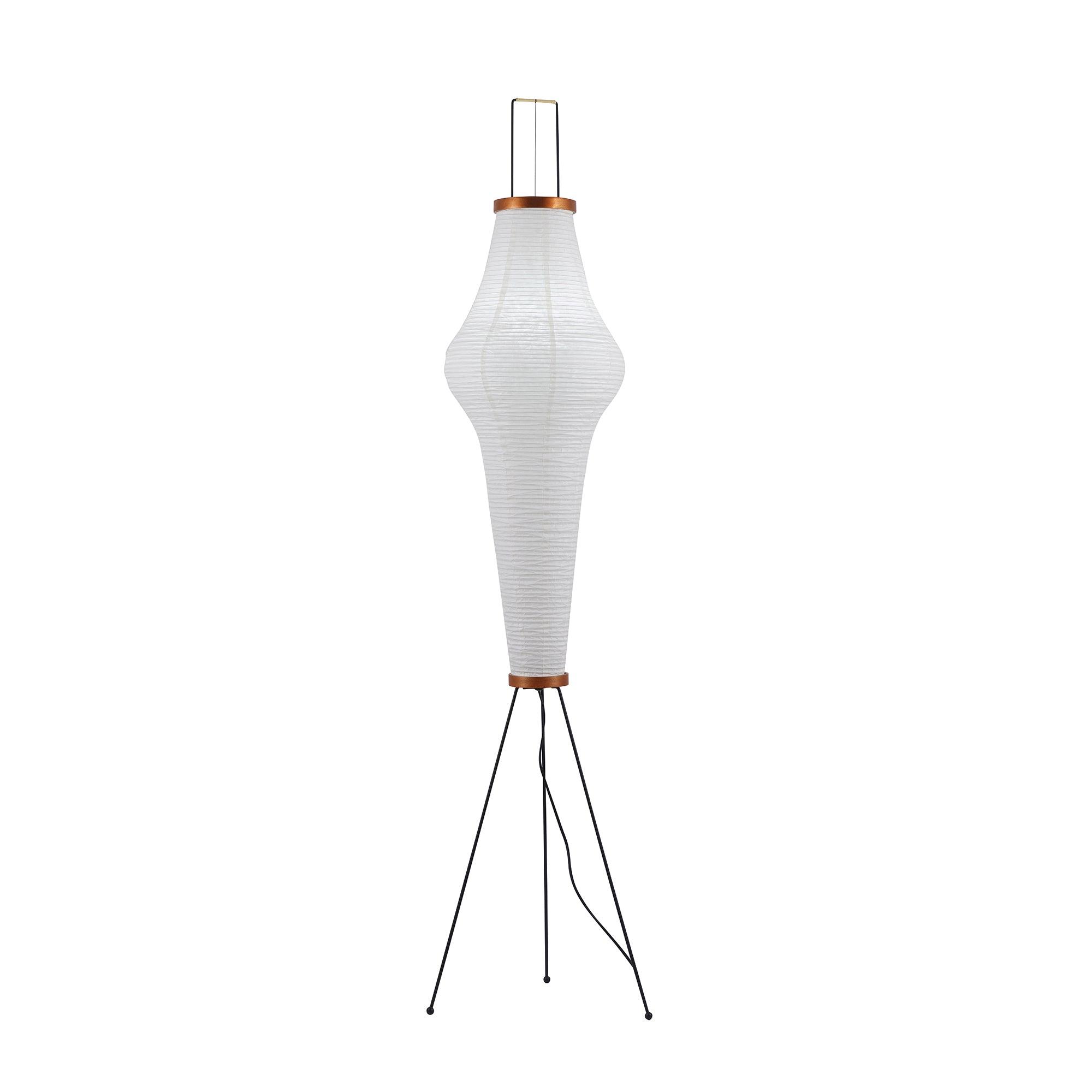 Traditionel gulvlampe i rispapir
