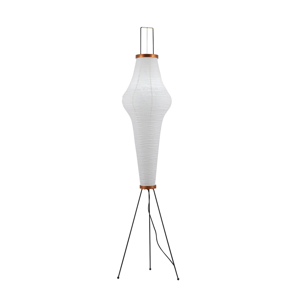Traditionel gulvlampe i rispapir