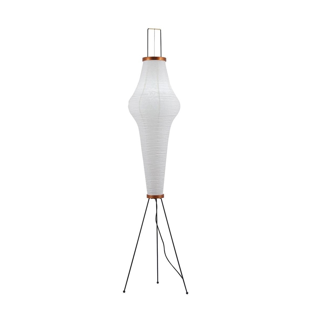 Traditionel gulvlampe i rispapir
