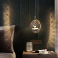 Kristy Morden Spherical Metal Pendant Light, Gold Finish, LED Bulb Included