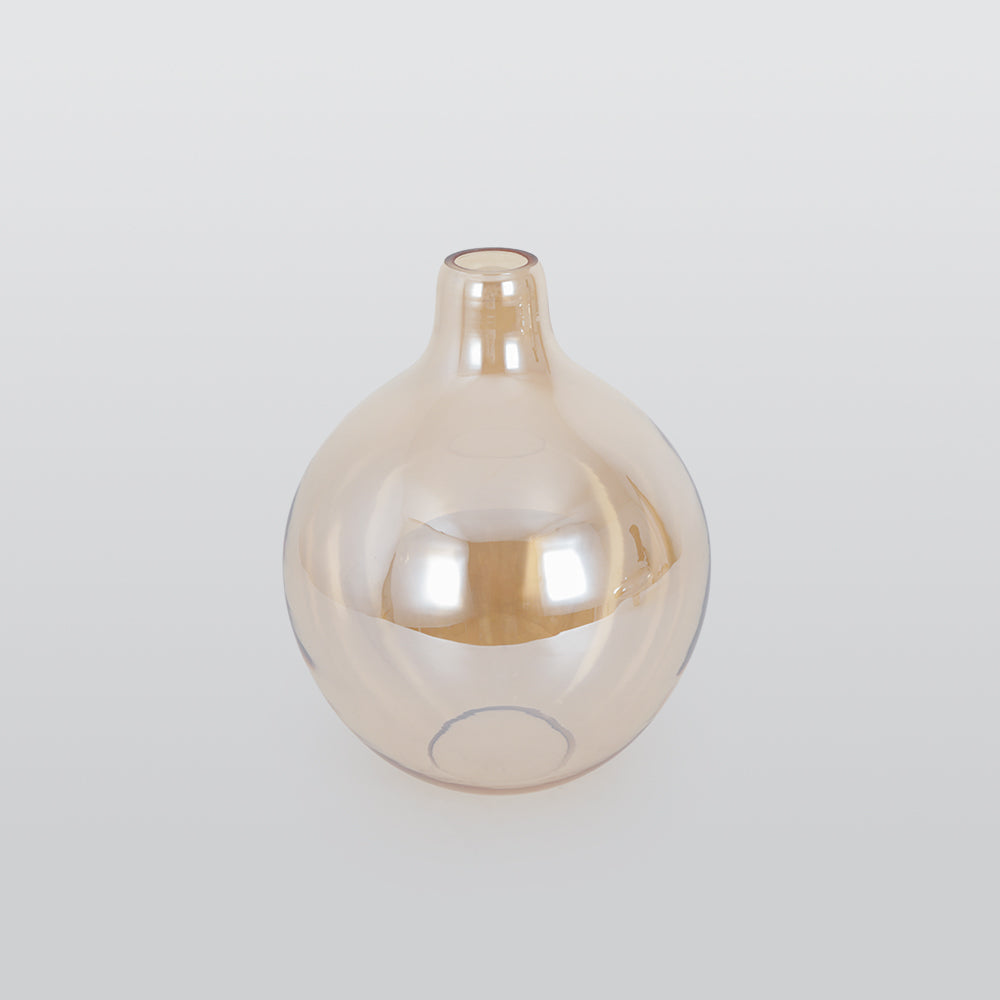 Lámpara colgante de vidrio ámbar June — luminaria ambiental ajustable