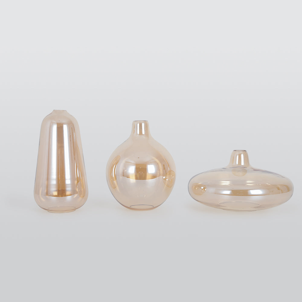 Lámpara colgante de vidrio ámbar June — luminaria ambiental ajustable