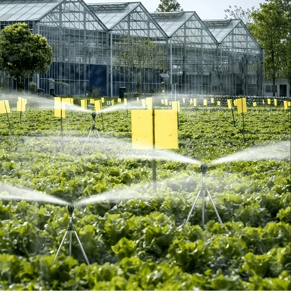 AquaSpin 360 asteen pyörivä sadetin kodinomistajille hellävaraiseen nurmikon kasteluun