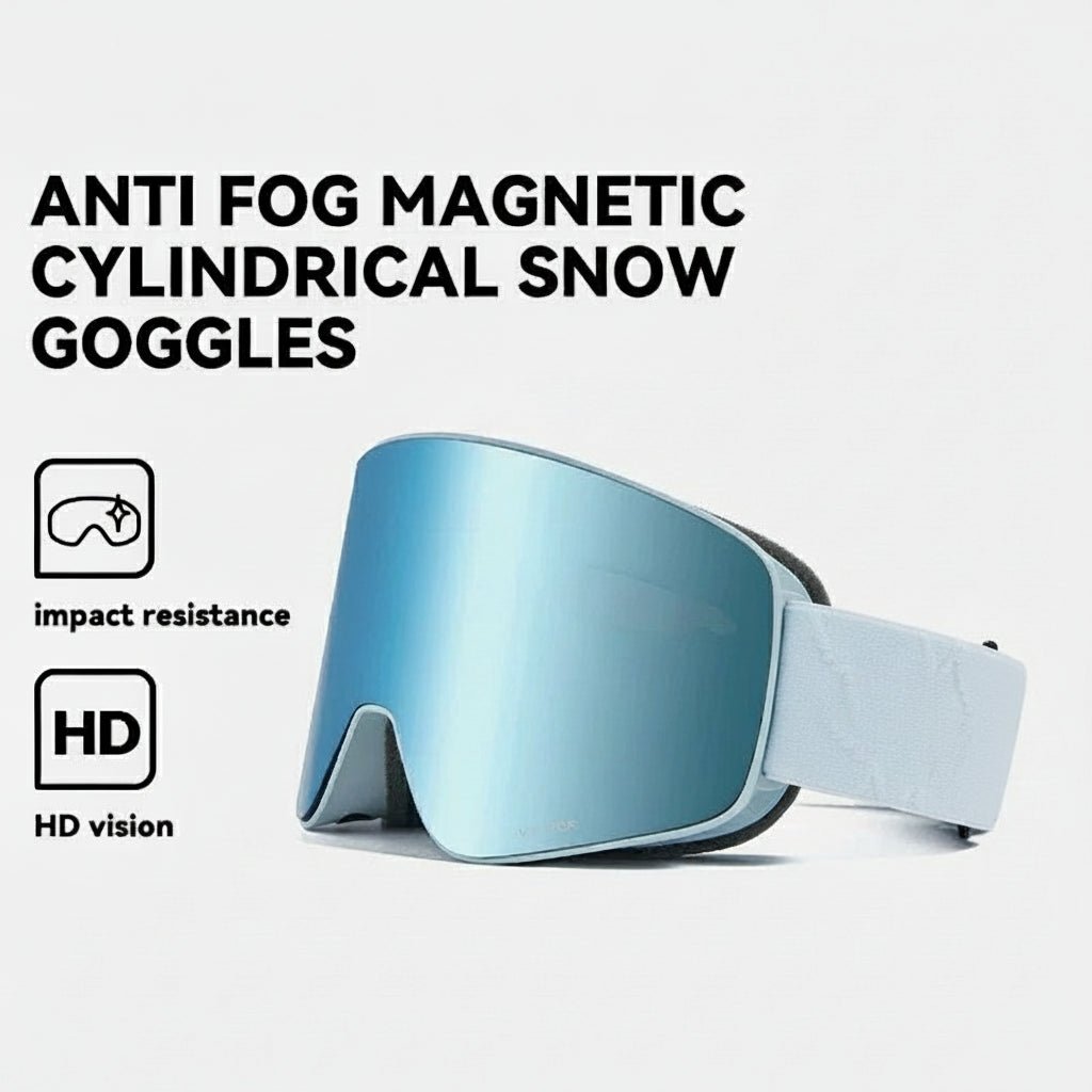 Maschera da sci magnetica PolarShift a doppio strato antiappannamento con protezione UV400