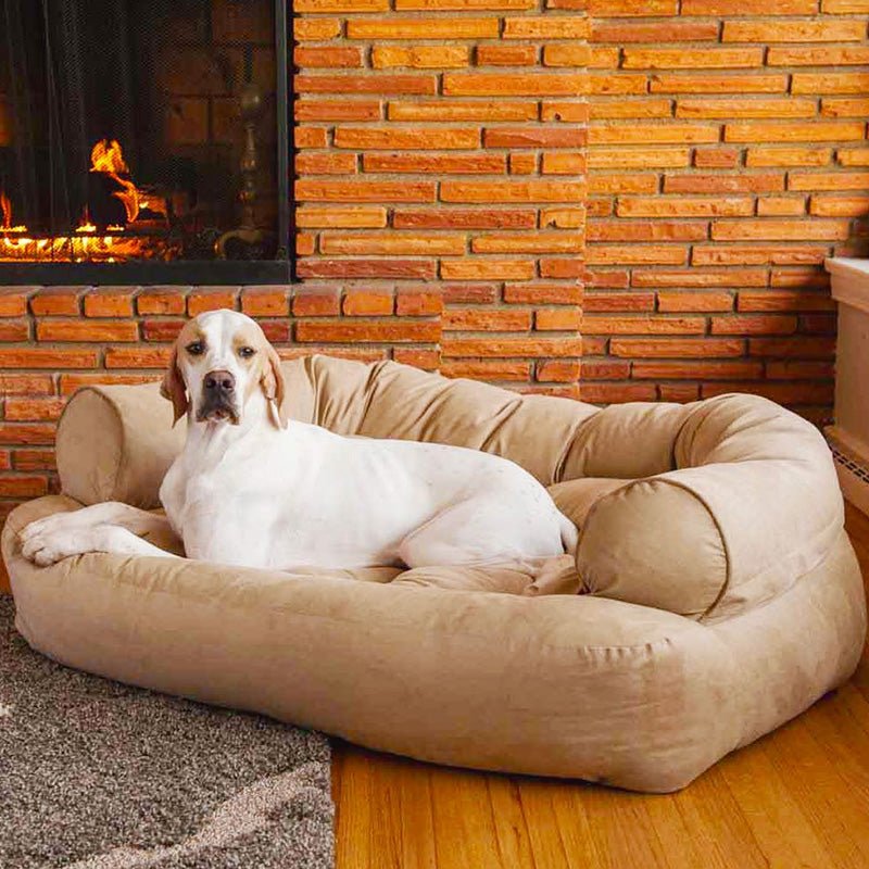 Ortopedyczna sofa dla psa CozyPaws z wysokimi bokami dla niespokojnych i starszych psów