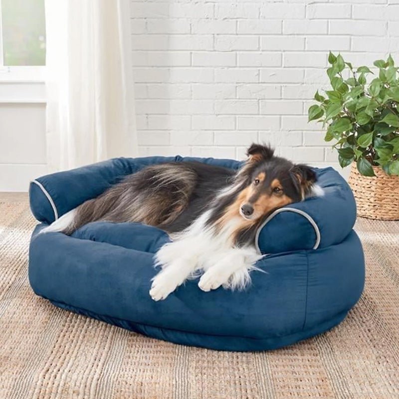 Ortopedyczna sofa dla psa CozyPaws z wysokimi bokami dla niespokojnych i starszych psów