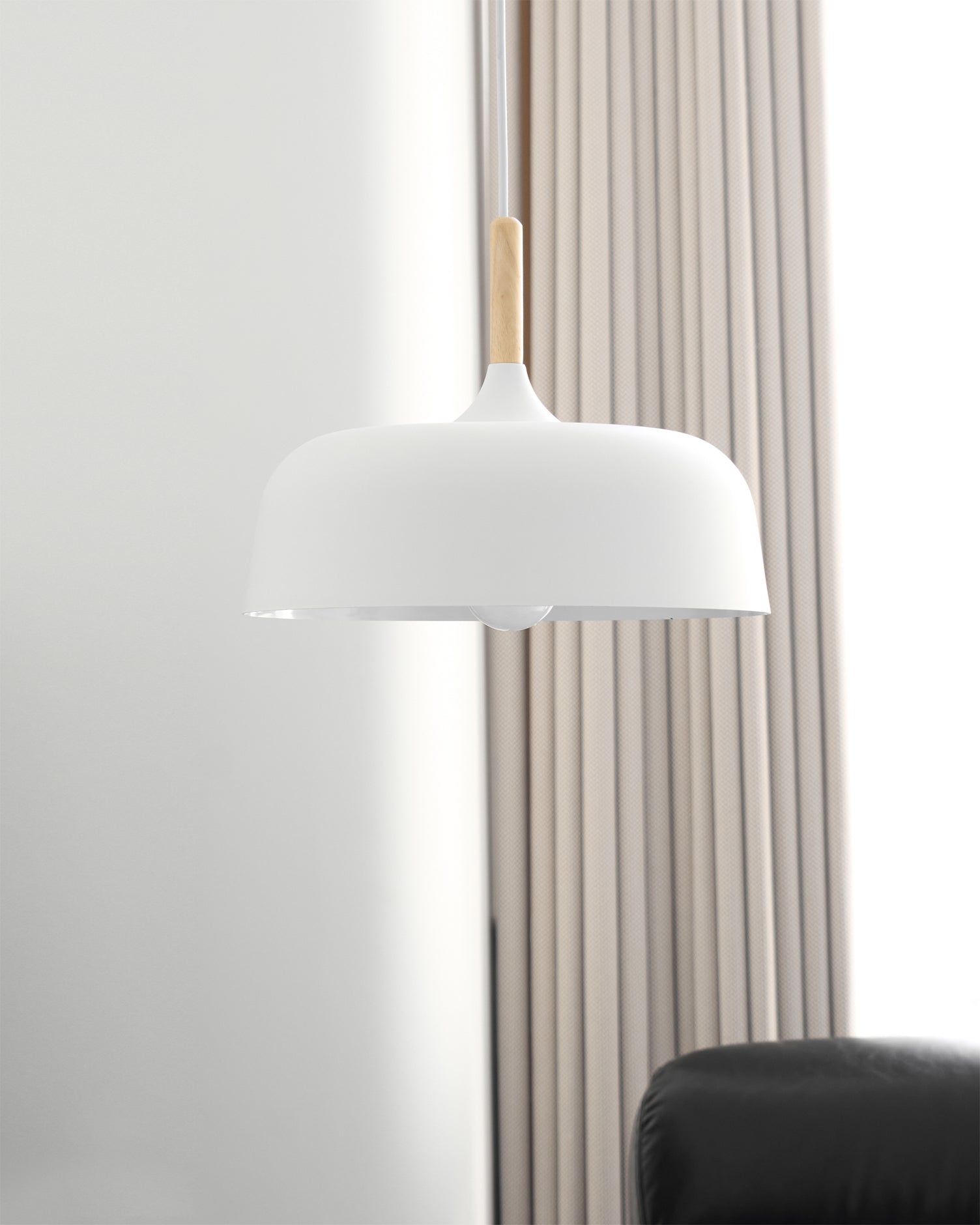 Meşe palamudu sarkıt lamba — minimalist İskandinav tarzı