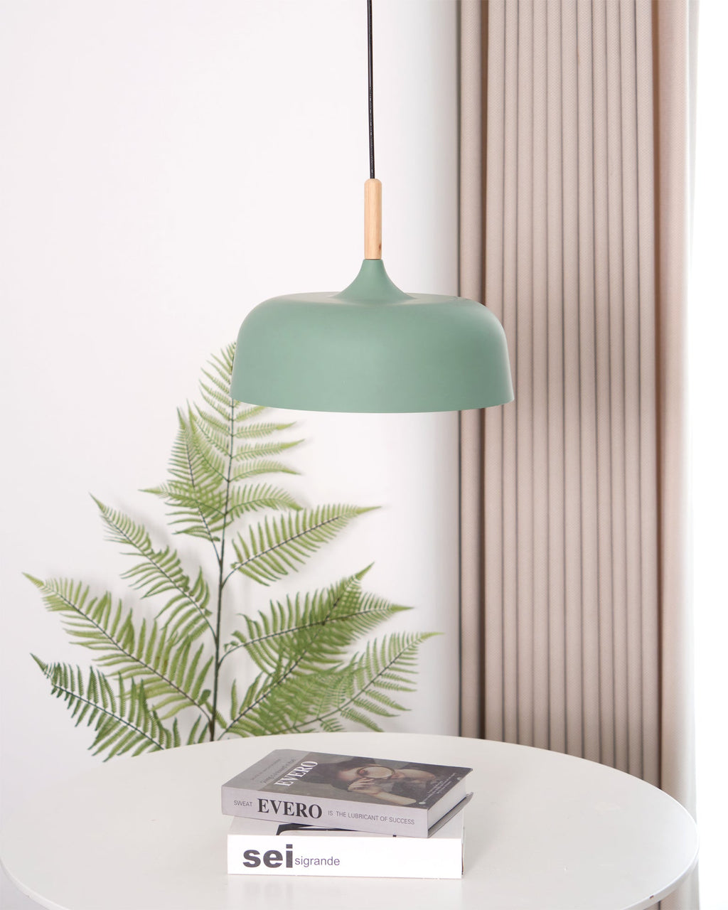 Meşe palamudu sarkıt lamba — minimalist İskandinav tarzı