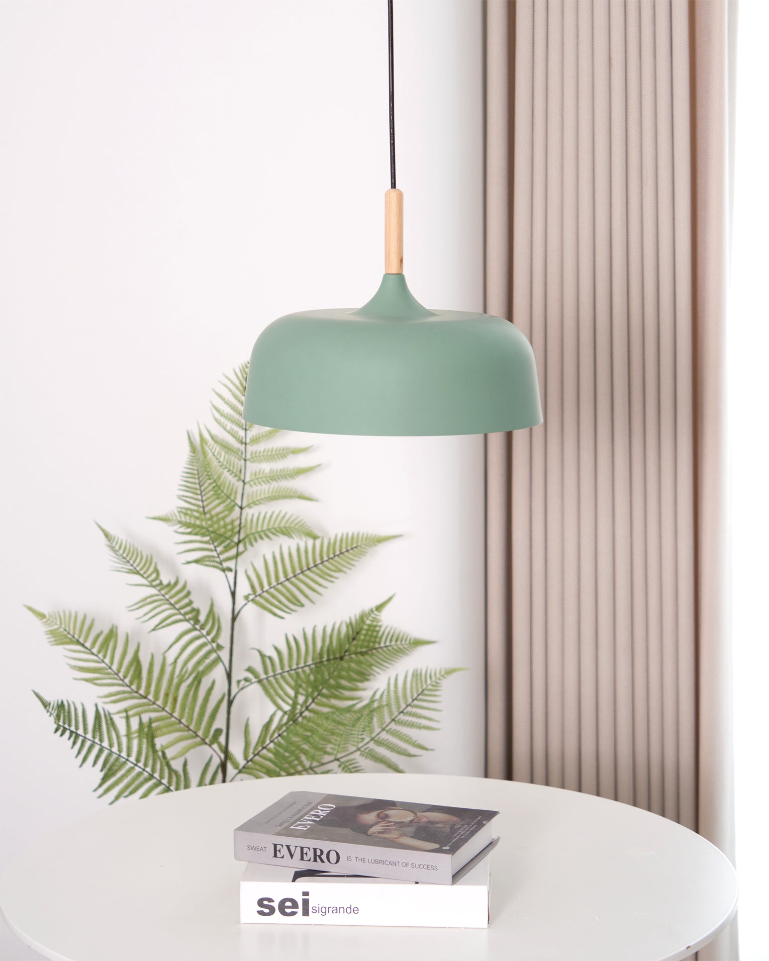 Meşe palamudu sarkıt lamba — minimalist İskandinav tarzı