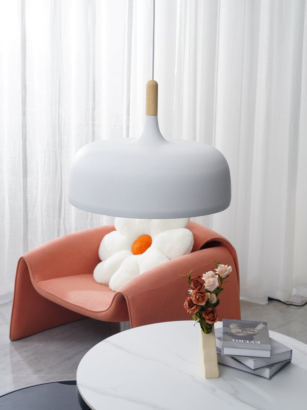 Meşe palamudu sarkıt lamba — minimalist İskandinav tarzı