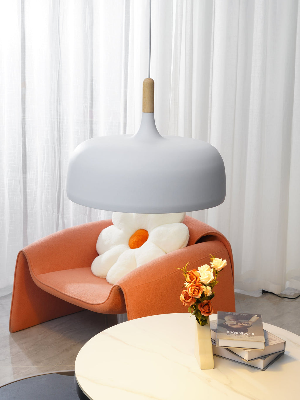 Meşe palamudu sarkıt lamba — minimalist İskandinav tarzı