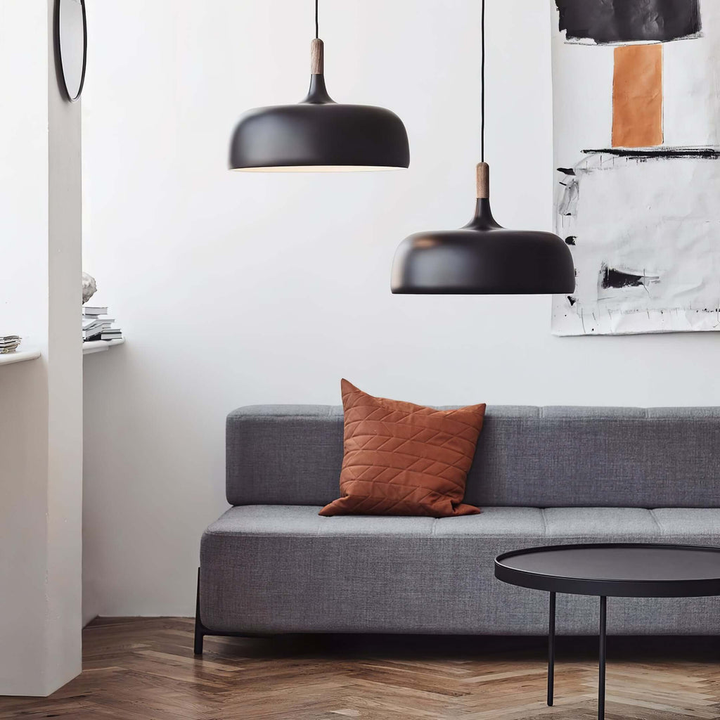 Meşe palamudu sarkıt lamba — minimalist İskandinav tarzı