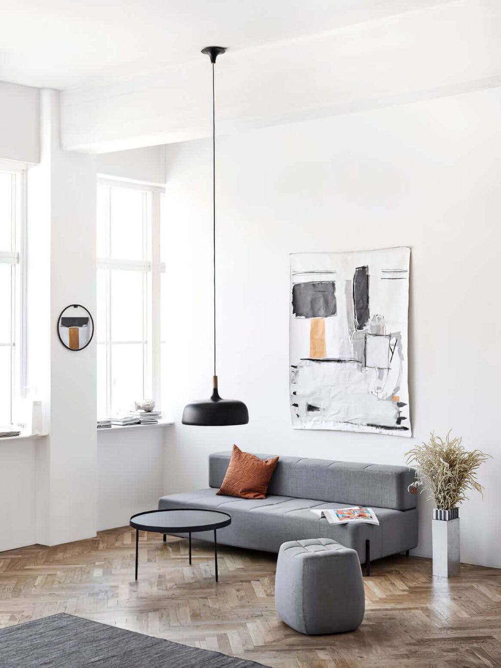 Meşe palamudu sarkıt lamba — minimalist İskandinav tarzı