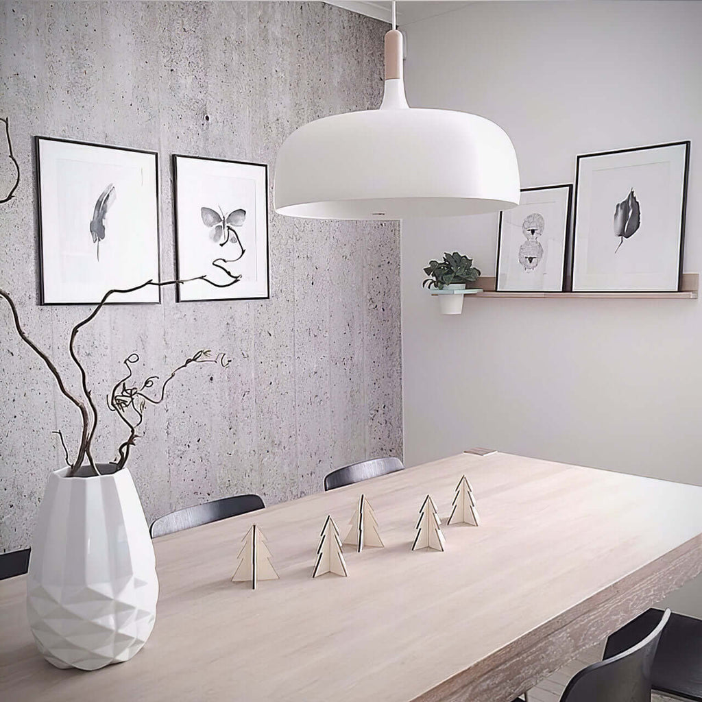 Meşe palamudu sarkıt lamba — minimalist İskandinav tarzı
