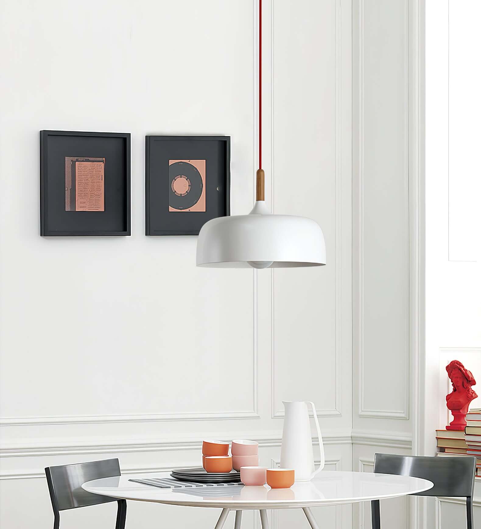 Meşe palamudu sarkıt lamba — minimalist İskandinav tarzı