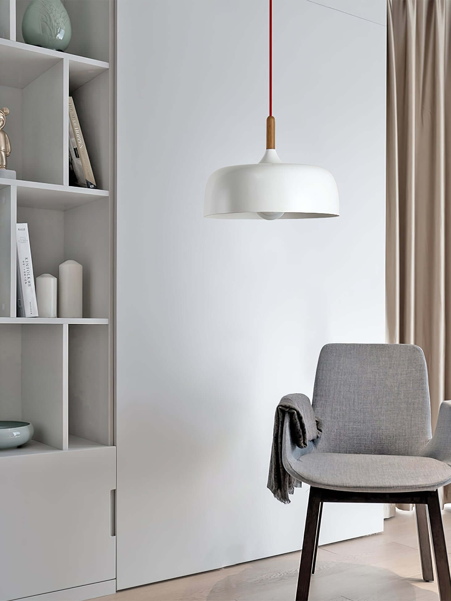 Meşe palamudu sarkıt lamba — minimalist İskandinav tarzı