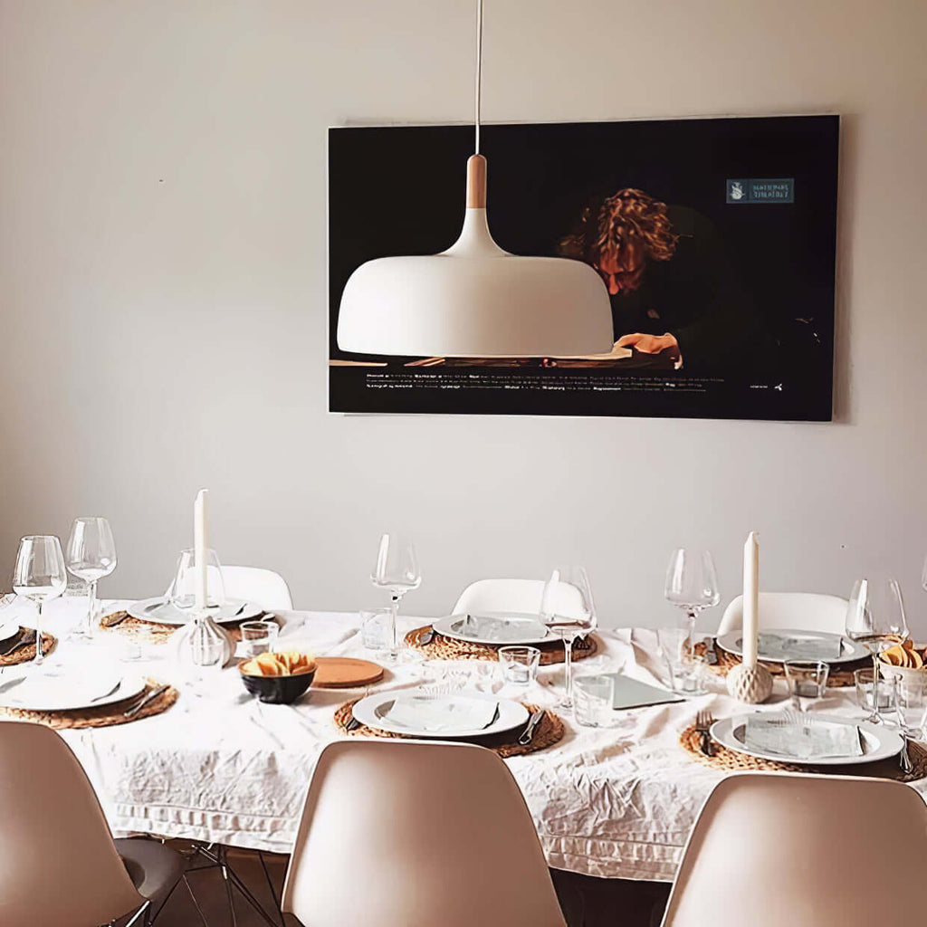 Meşe palamudu sarkıt lamba — minimalist İskandinav tarzı