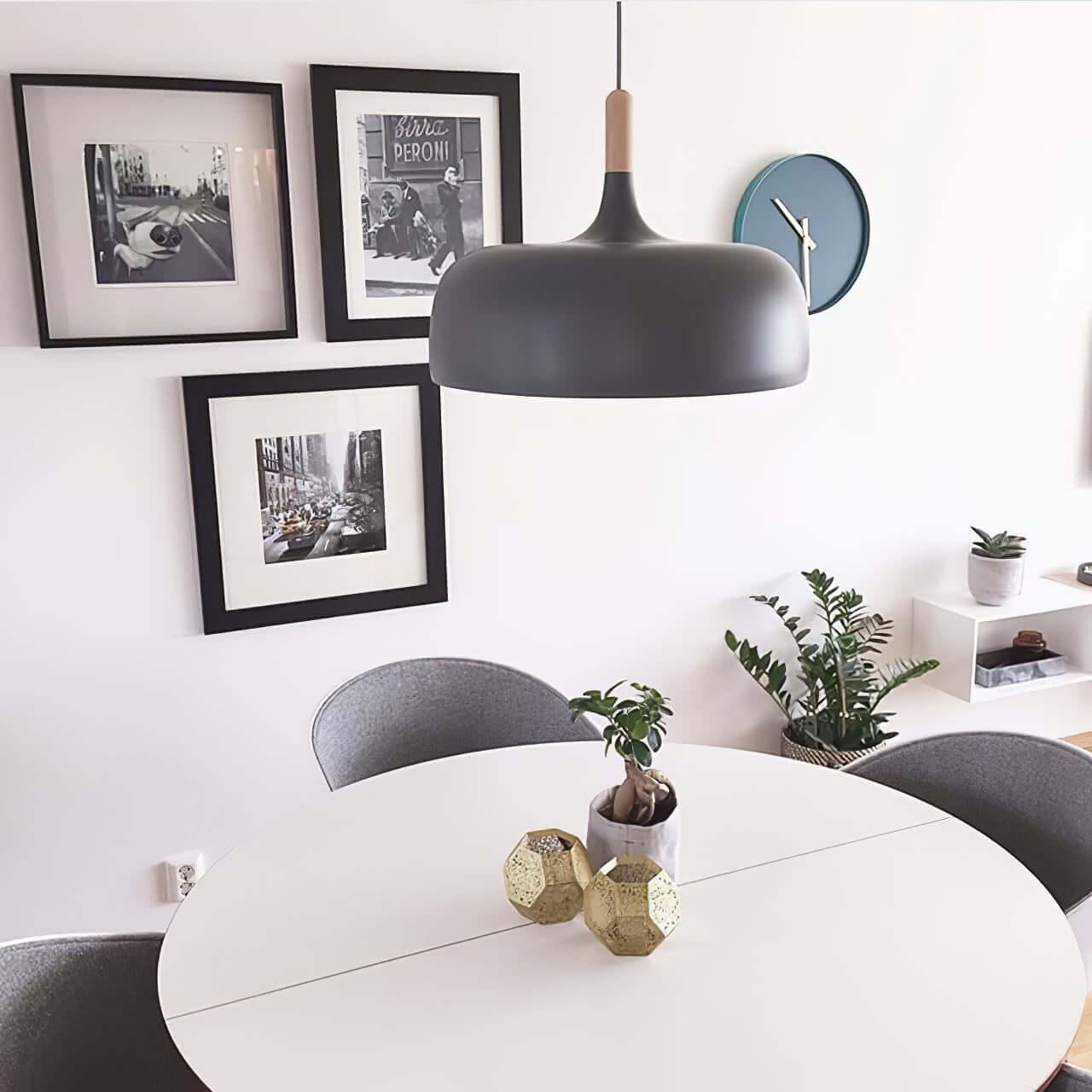 Meşe palamudu sarkıt lamba — minimalist İskandinav tarzı