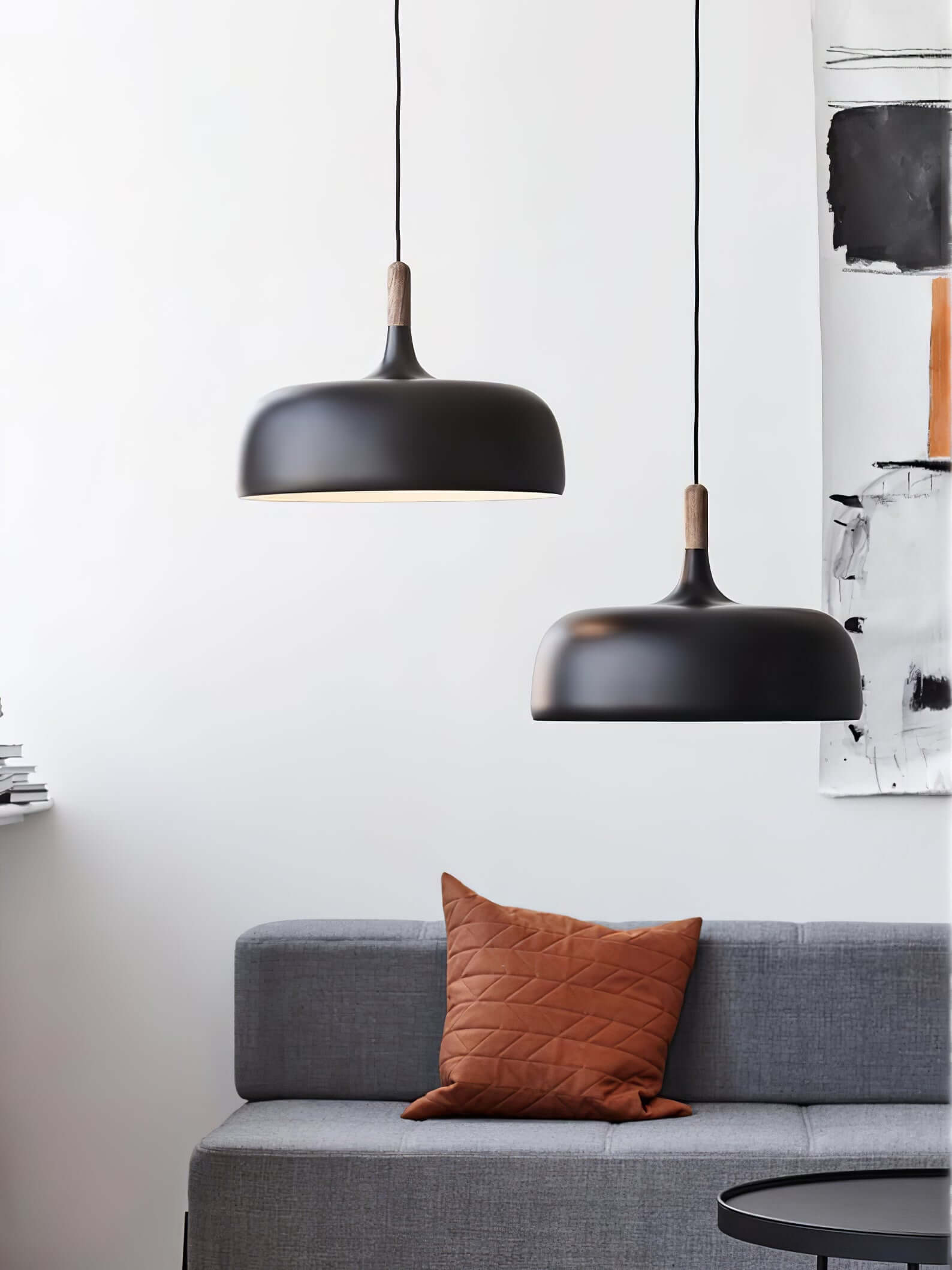 Meşe palamudu sarkıt lamba — minimalist İskandinav tarzı