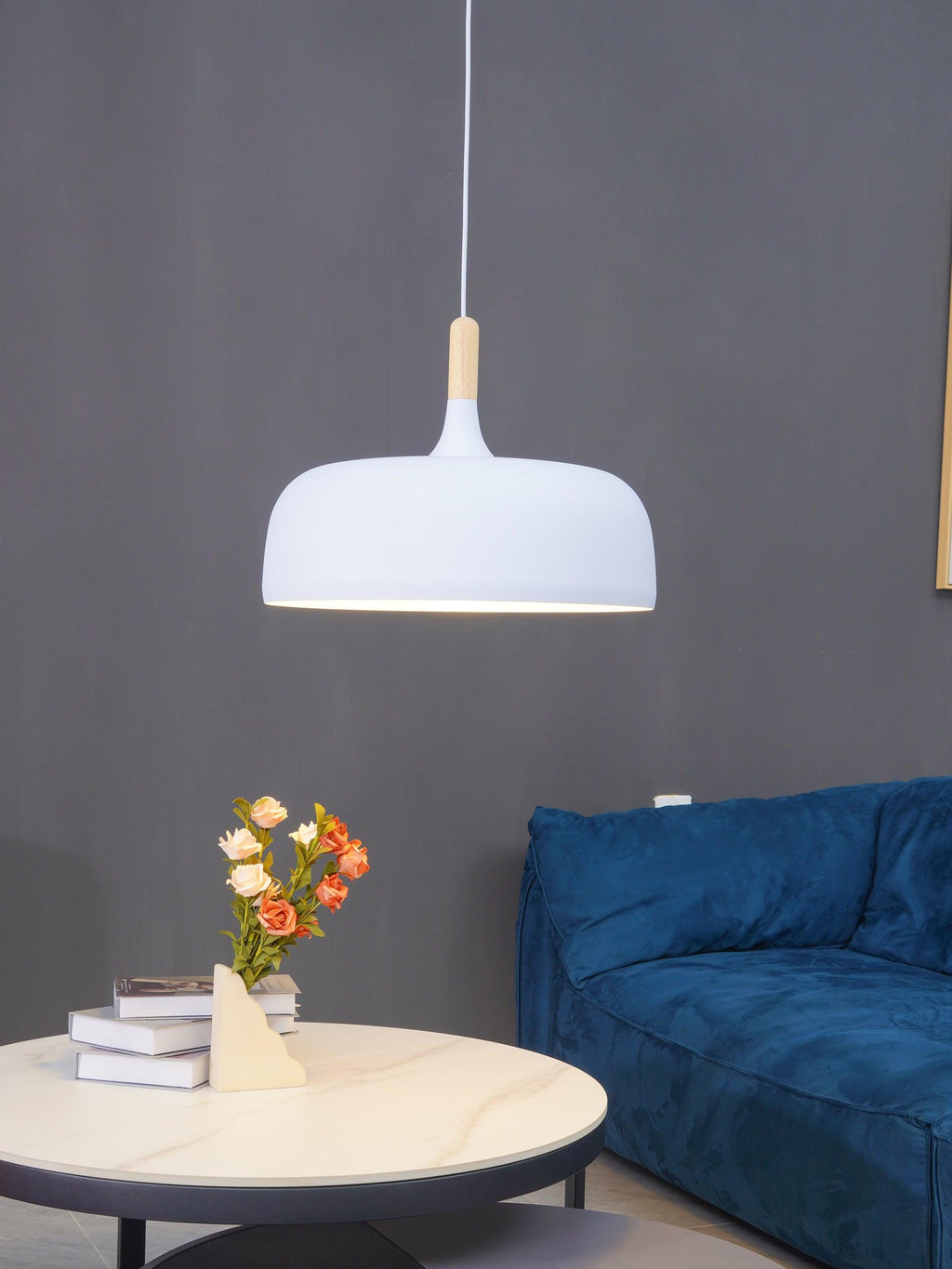 Meşe palamudu sarkıt lamba — minimalist İskandinav tarzı