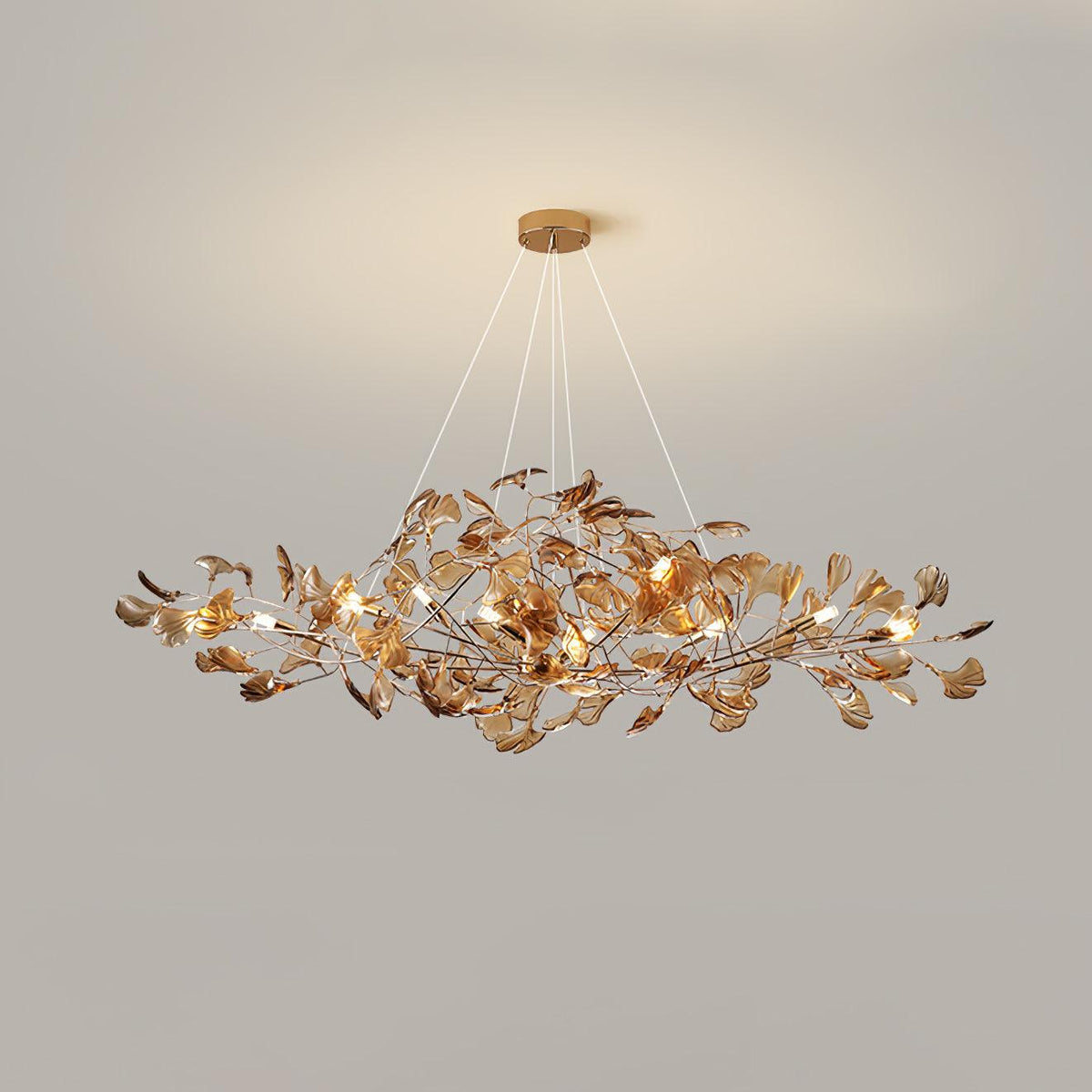 Ava Ginkgo Leaf Ceiling Chandeliers