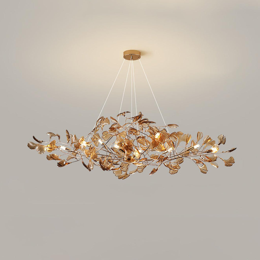 Ava Ginkgo Leaf Ceiling Chandeliers