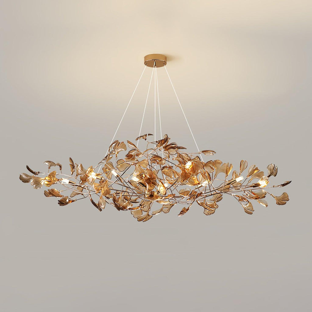 Acrylic Ginkgo Leaf Chandelier - Vakkerlight