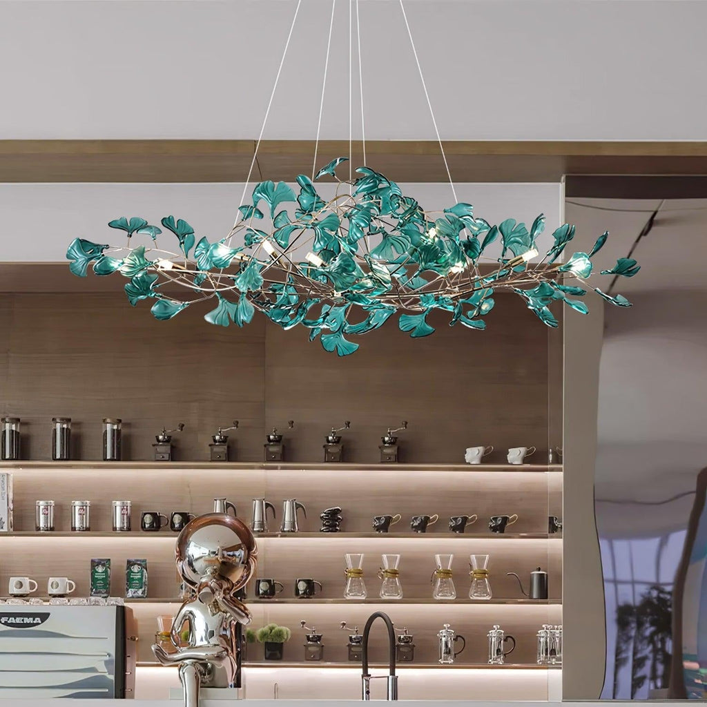 Ava Ginkgo Leaf Ceiling Chandeliers