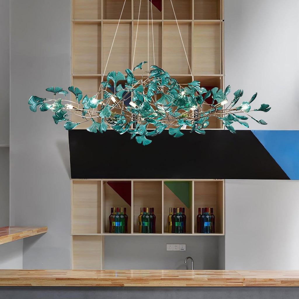 Ava Ginkgo Leaf Ceiling Chandeliers