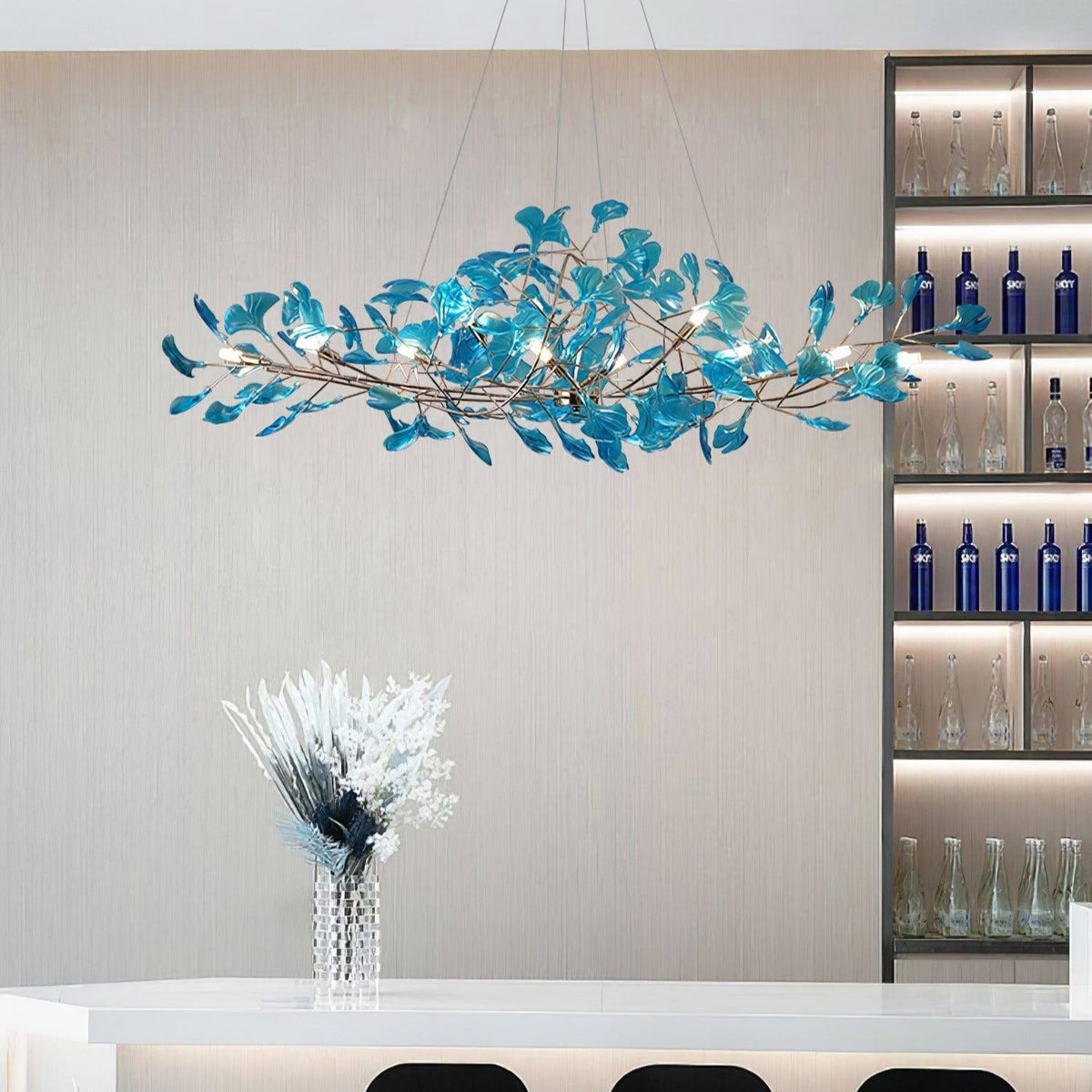 Ava Ginkgo Leaf Ceiling Chandeliers