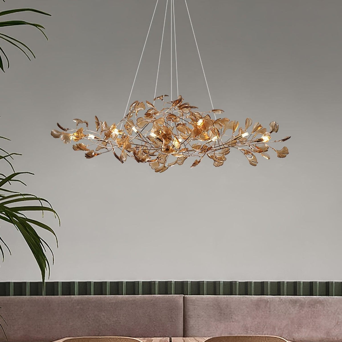 Ava Ginkgo Leaf Ceiling Chandeliers