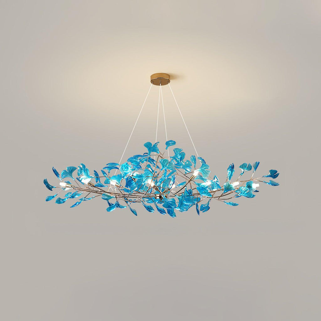Acrylic Ginkgo Leaf Chandelier - Vakkerlight
