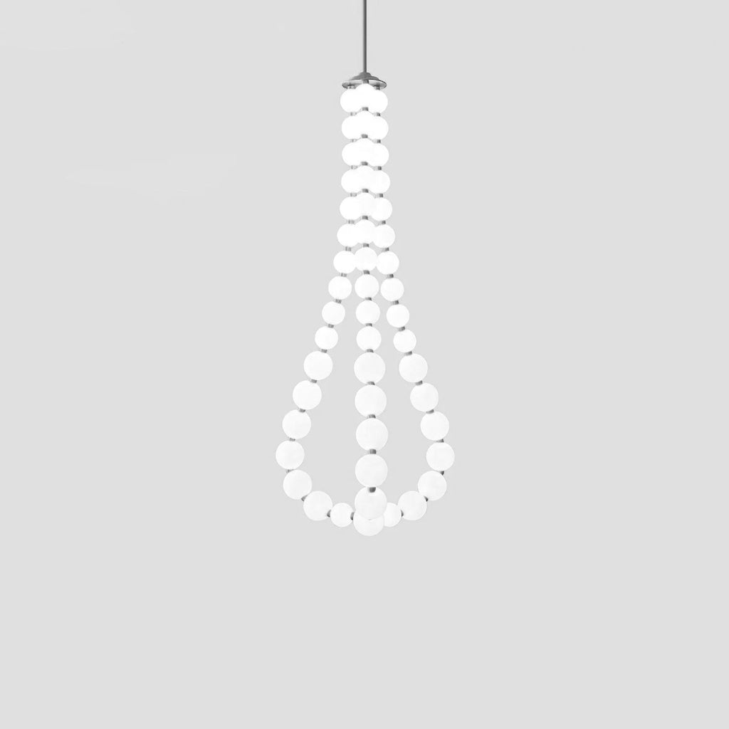 Acrylic Pearl Necklace Chandelier - Vakkerlight