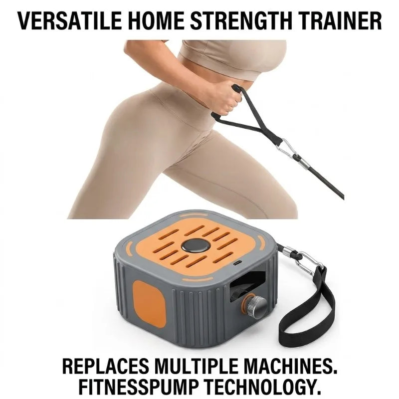 Portable Cable Machine & Rowing Trainer - Resistance Bands - Full Body - Adjustable - 2 Colours