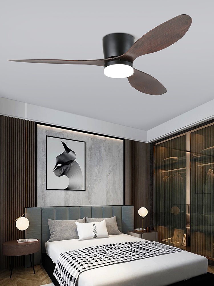 Aerodynamics Ceiling Fan Light 42"/52" — Integrated LED, Quiet Motor, Dual Blade Options
