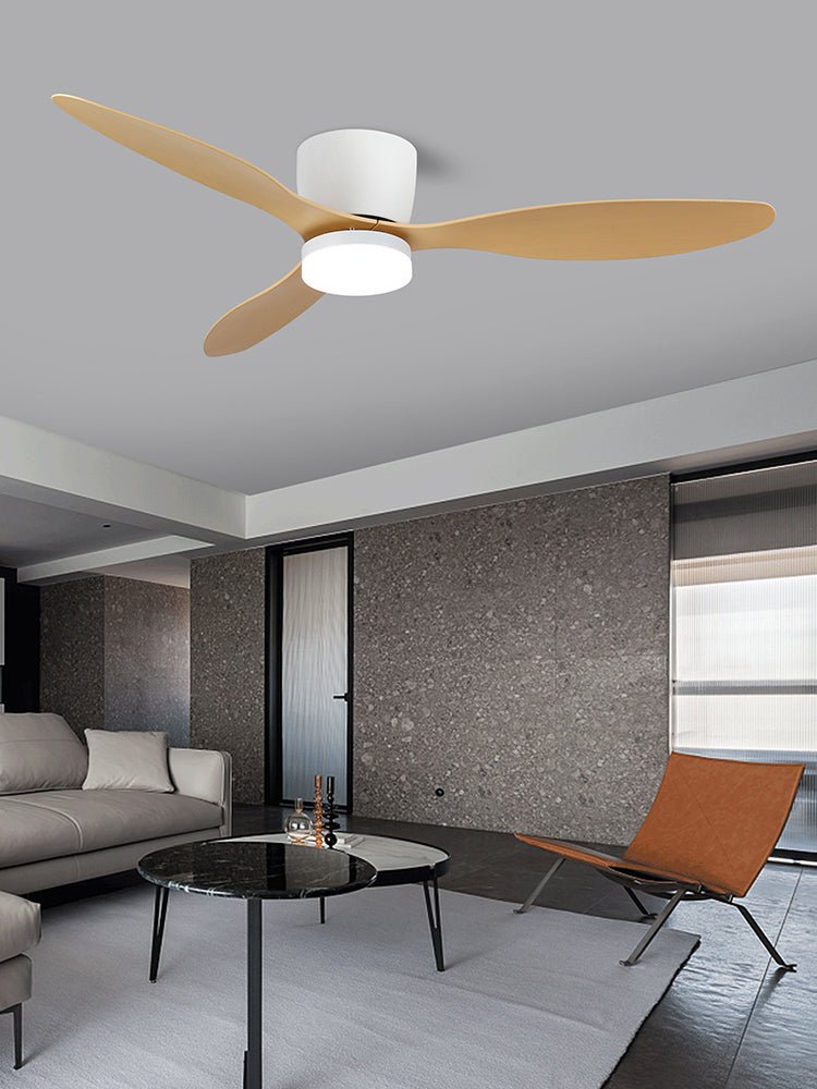Aerodynamics Ceiling Fan Light 42"/52" — Integrated LED, Quiet Motor, Dual Blade Options
