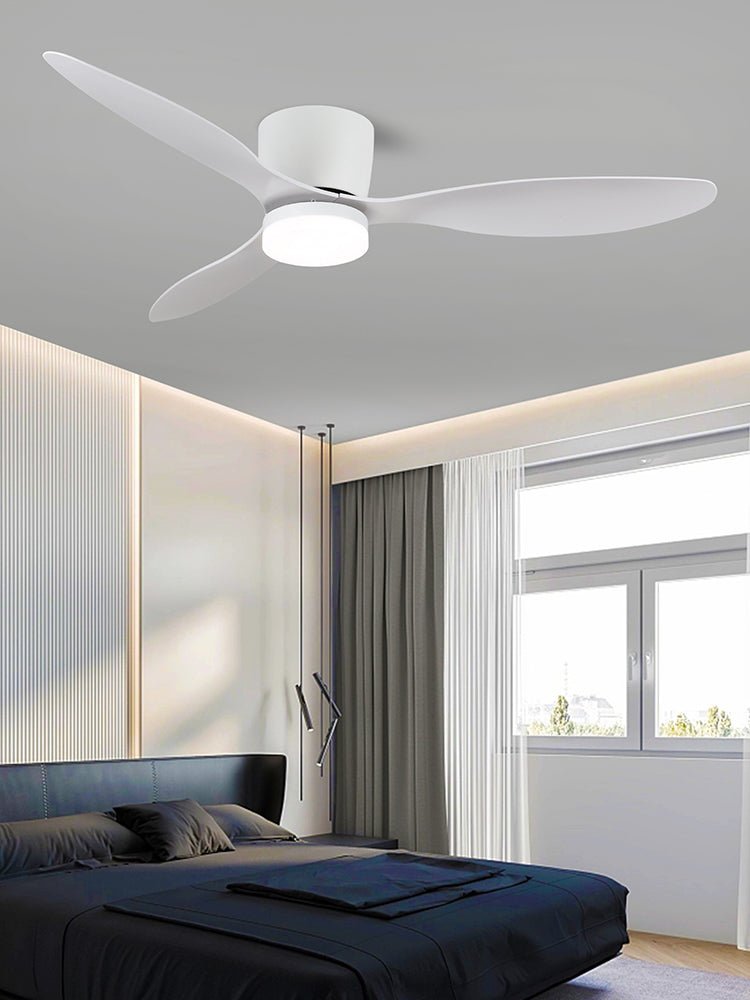 Aerodynamics Ceiling Fan Light 42"/52" — Integrated LED, Quiet Motor, Dual Blade Options