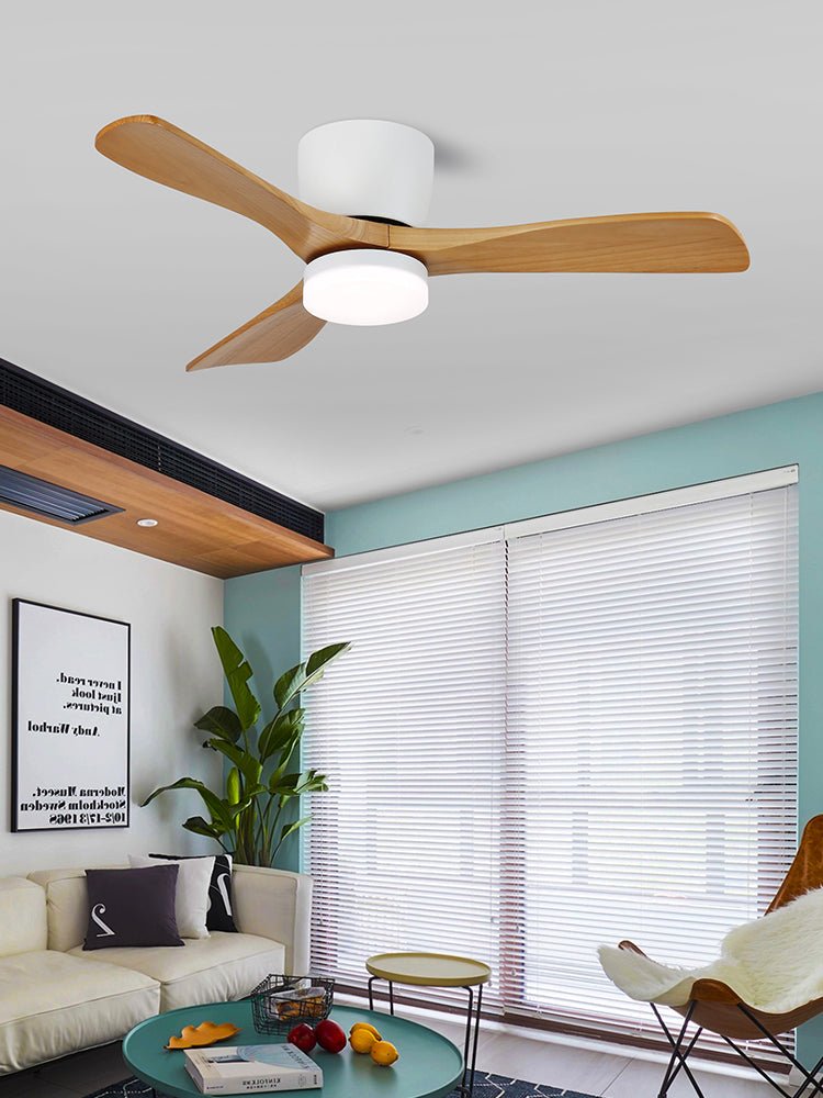 Aerodynamics Ceiling Fan Light 42"/52" — Integrated LED, Quiet Motor, Dual Blade Options