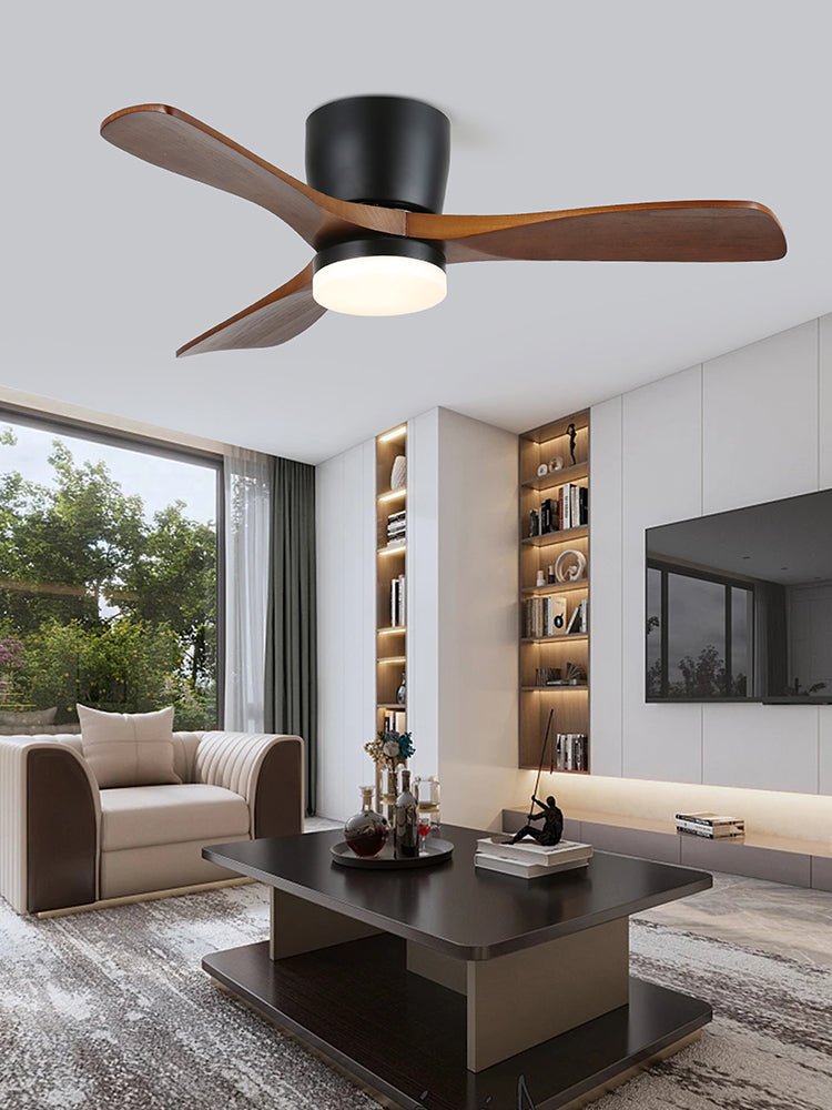 Aerodynamics Ceiling Fan Light 42"/52" — Integrated LED, Quiet Motor, Dual Blade Options